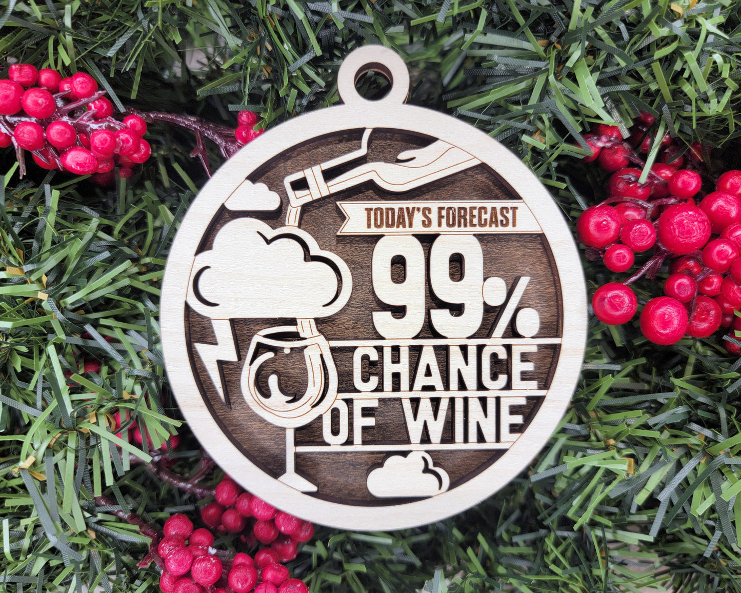 FUNNY WINE ORNAMENTS - As UNIQUE as YOU ARE - NEW for 2024