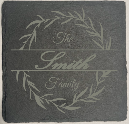 CUSTOM Engraved Slate Coasters