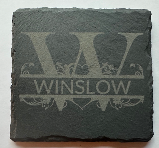 CUSTOM Engraved Slate Coasters