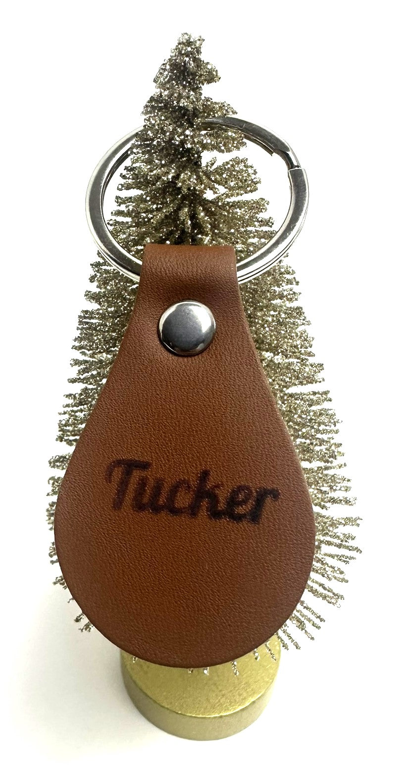 Personalized Laser Engraved Leather Key Chain