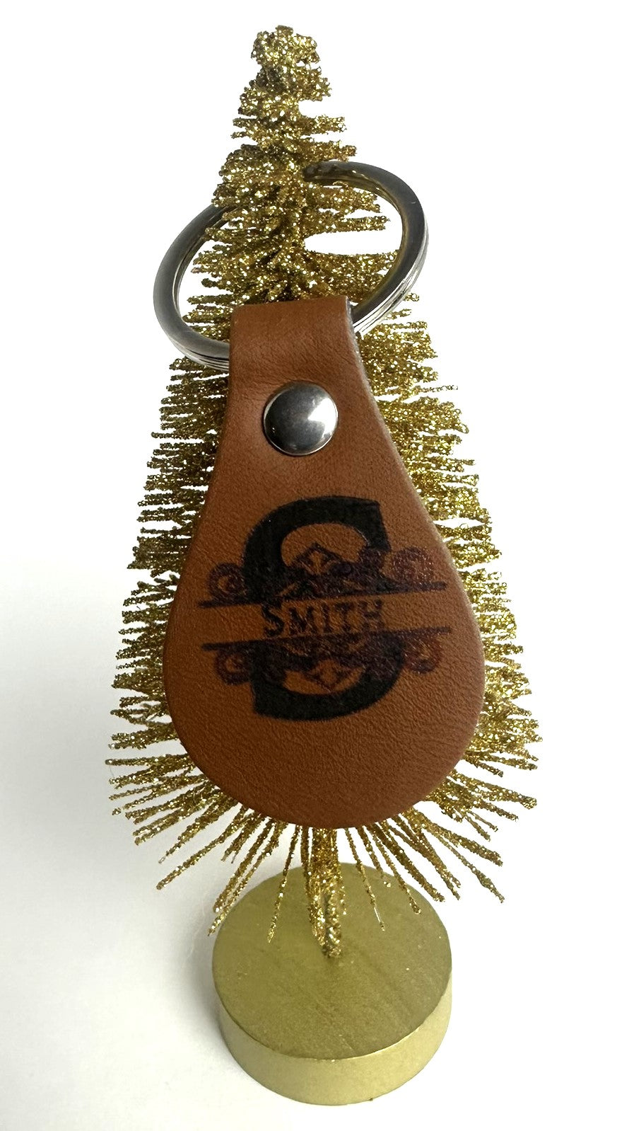 Personalized Laser Engraved Leather Key Chain