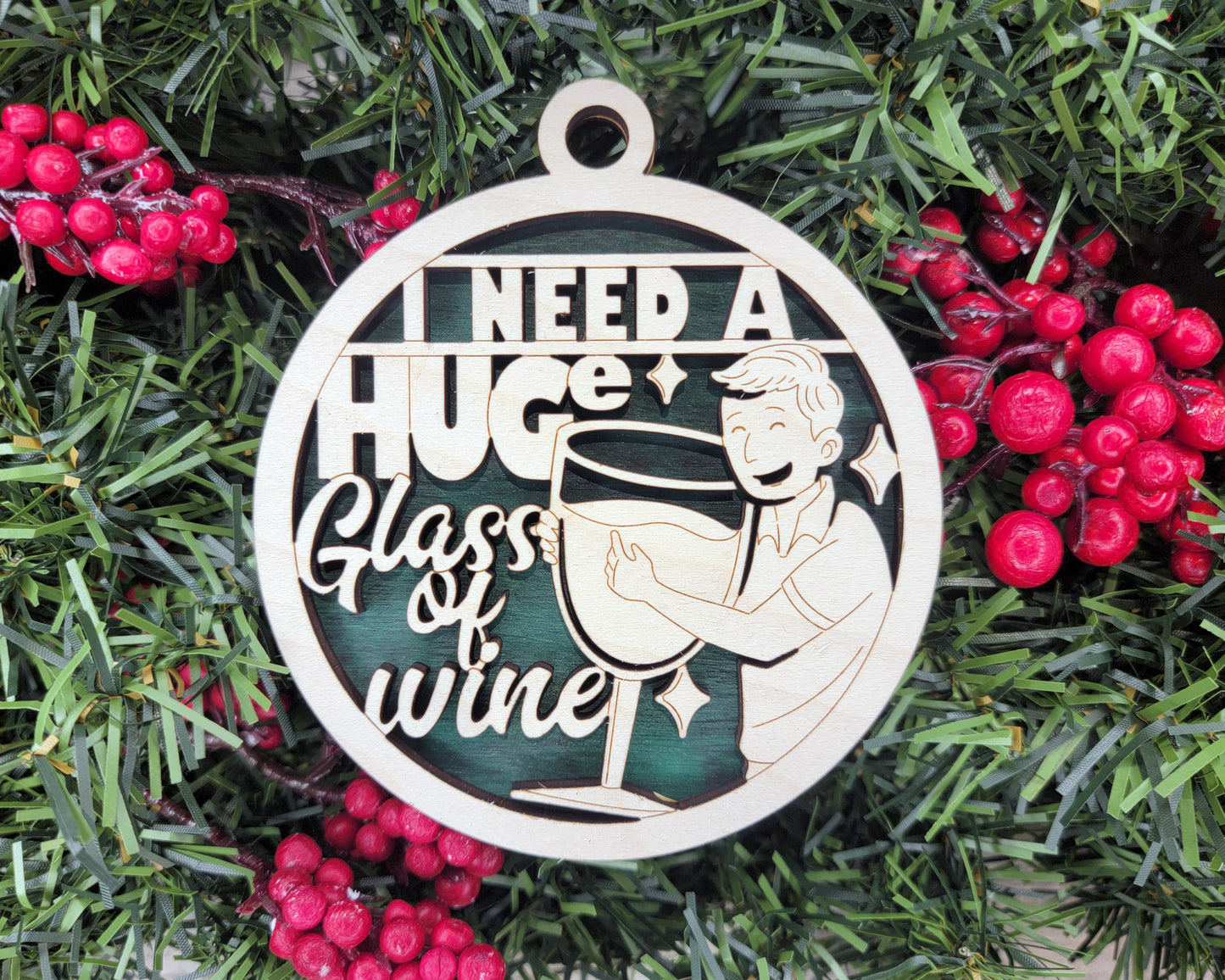 FUNNY WINE ORNAMENTS - As UNIQUE as YOU ARE - NEW for 2024