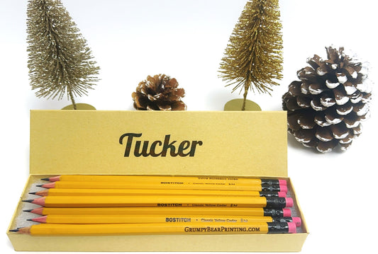 Personalized #2 Pencils (10 Pack) with Beautiful Matching Box