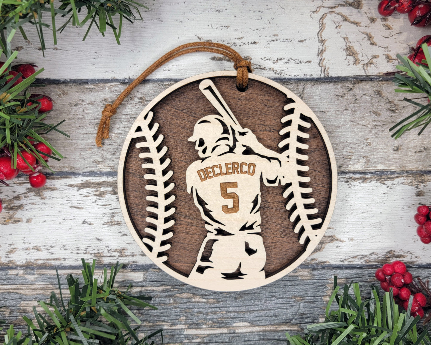 STADIUM SERIES Personalized CHRISTMAS ORNAMENTS - NEW FOR 2024 - BASEBALL