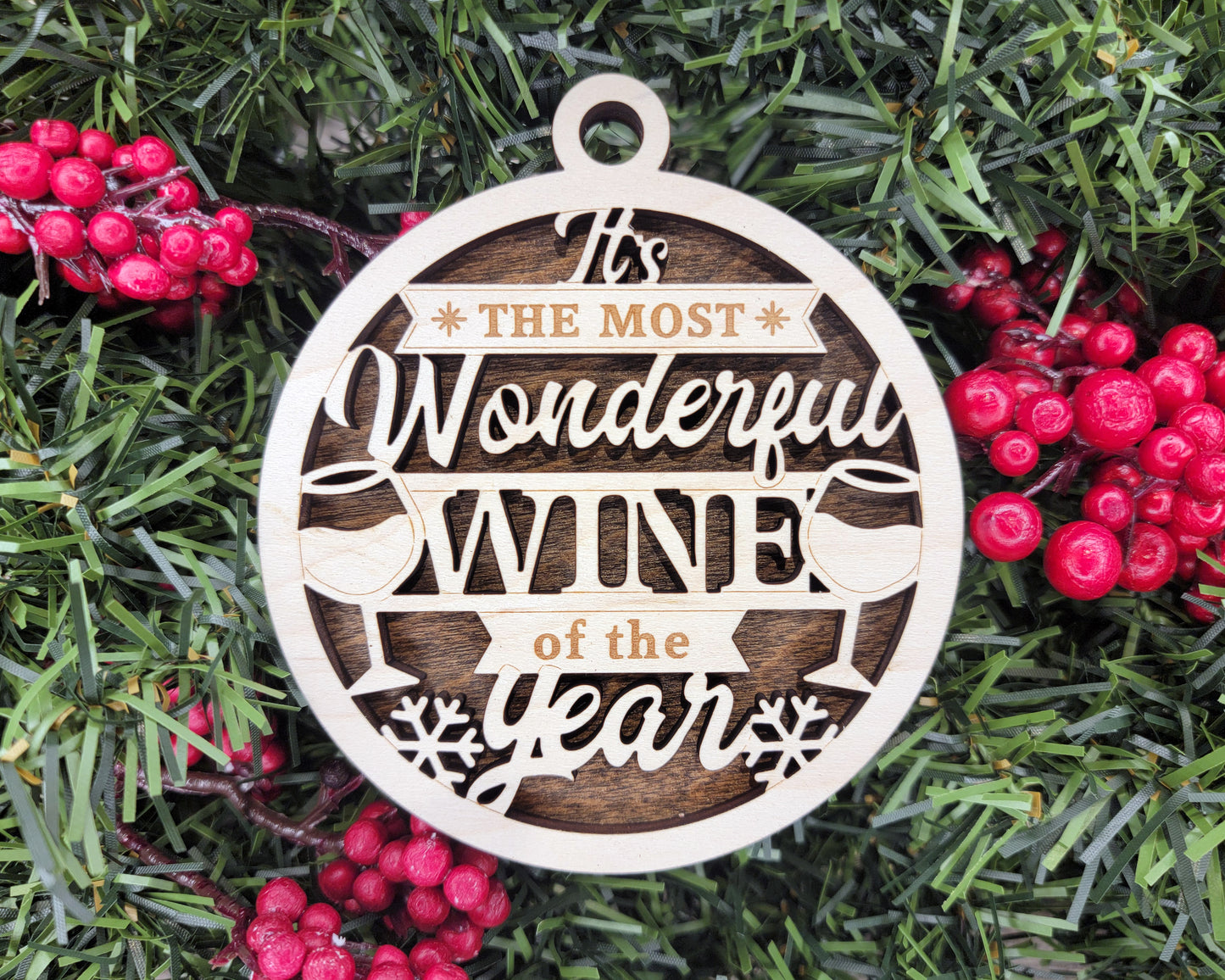 FUNNY WINE ORNAMENTS - As UNIQUE as YOU ARE - NEW for 2024