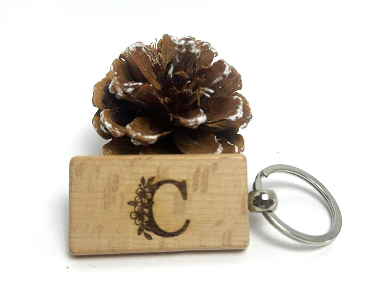 Personalized Laser Engraved Wood Key Chain